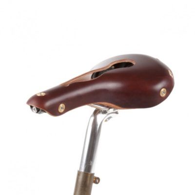 Selle Cuir Aspin Ouverte Brune