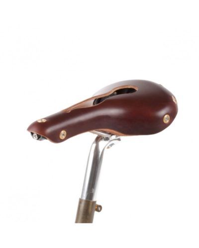 Selle Cuir Aspin Ouverte Brune