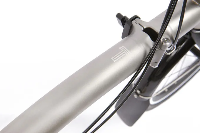 Brompton T Line Blasted Titanium 